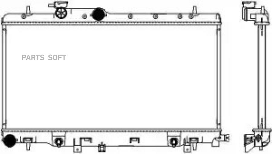

Радиатор Sakura 34211030 Subaru Legacy/Impreza 1.6-2.5 16v 98- Sakura арт. 34211030