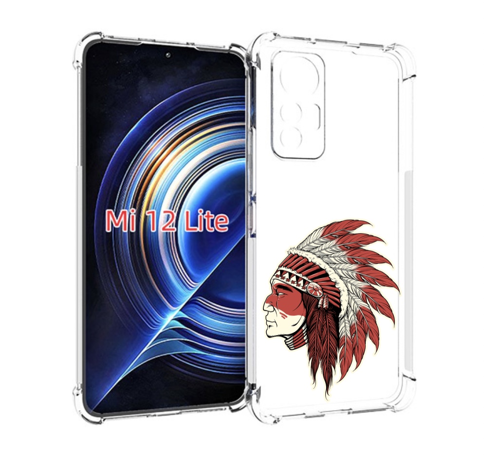 

Чехол MyPads красный индеец для Xiaomi 12 Lite, Прозрачный, Tocco