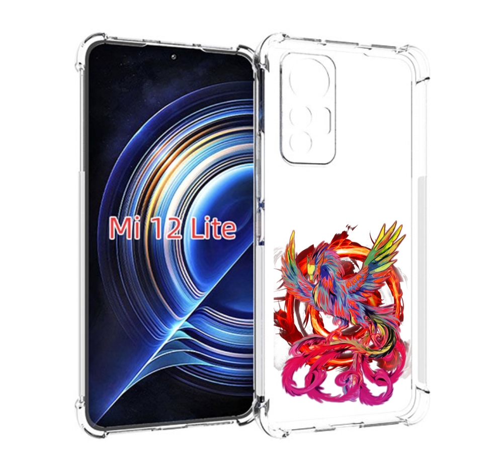 

Чехол MyPads красочный феникс для Xiaomi 12 Lite, Прозрачный, Tocco