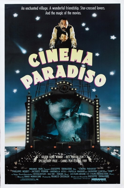 

Постер к фильму "Новый кинотеатр «Парадизо»" (Nuovo Cinema Paradiso) 50x70 см