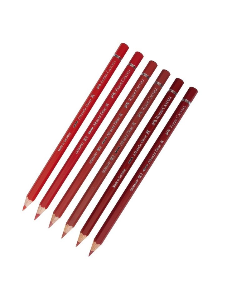 

Карандаш № 121,126,190,191,217,225, комплект 6 штук, Albrecht Durer, Красный, FABER-CASTELL Комплект карандашей Albrecht Durer 6 штук, Красный и БордоСостав комплекта по цветам (номера по каталогу Faber-Castell): №№ 121, 126, 190, 191, 217, 225
