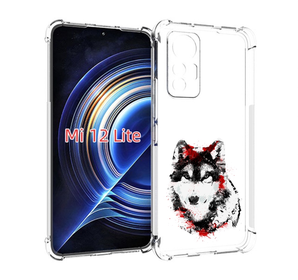 

Чехол MyPads кровавый волк для Xiaomi 12 Lite, Прозрачный, Tocco