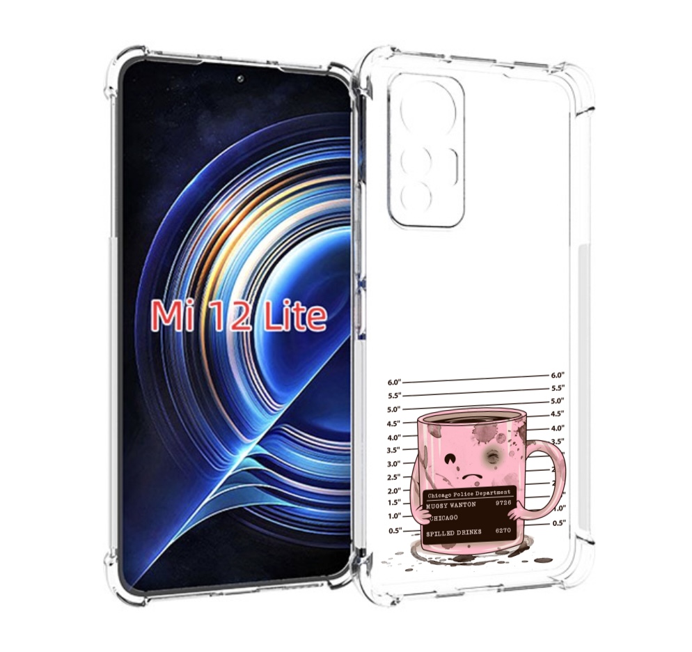 

Чехол MyPads кружка для Xiaomi 12 Lite, Прозрачный, Tocco