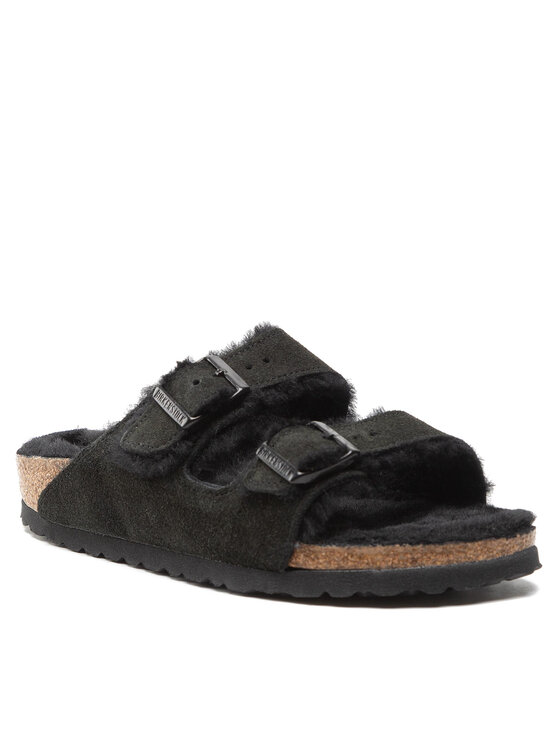 

Шлепанцы Arizona Shearling 0752663 Birkenstock Черный 35 EU, Arizona Shearling 0752663