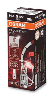 

Лампа галогенная автомобильная OSRAM Н3 24V 70W (64156TSP), 64156TSP