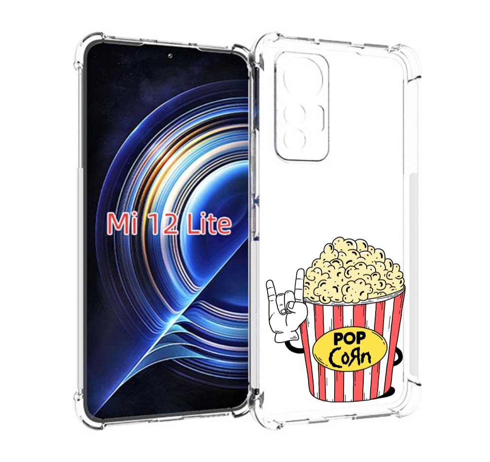 

Чехол MyPads крутой попкорн для Xiaomi 12 Lite, Прозрачный, Tocco