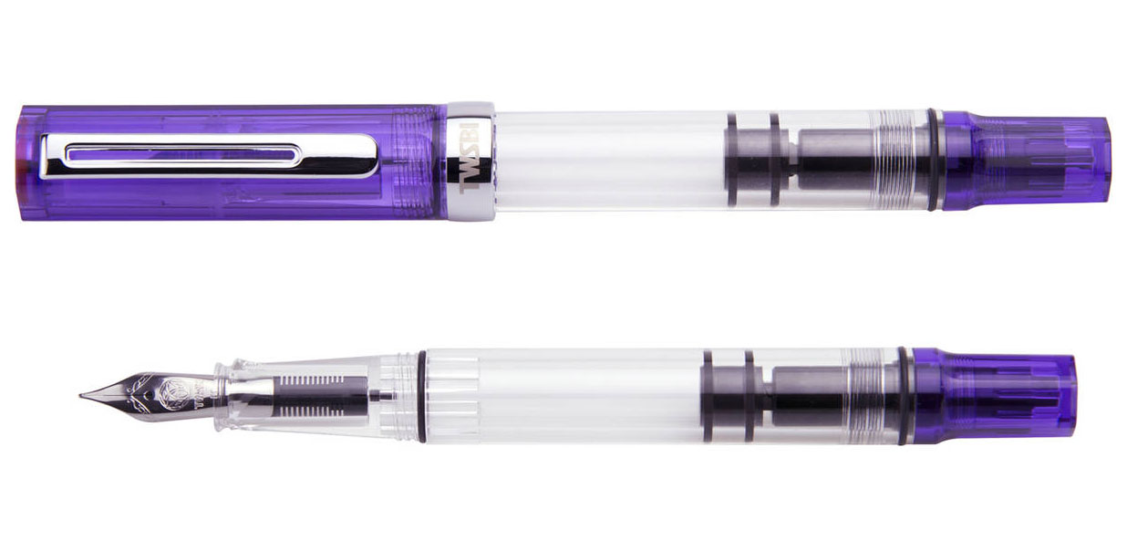 

Перьевая ручка TWSBI Eco Transparent Purple перо EF M2531100