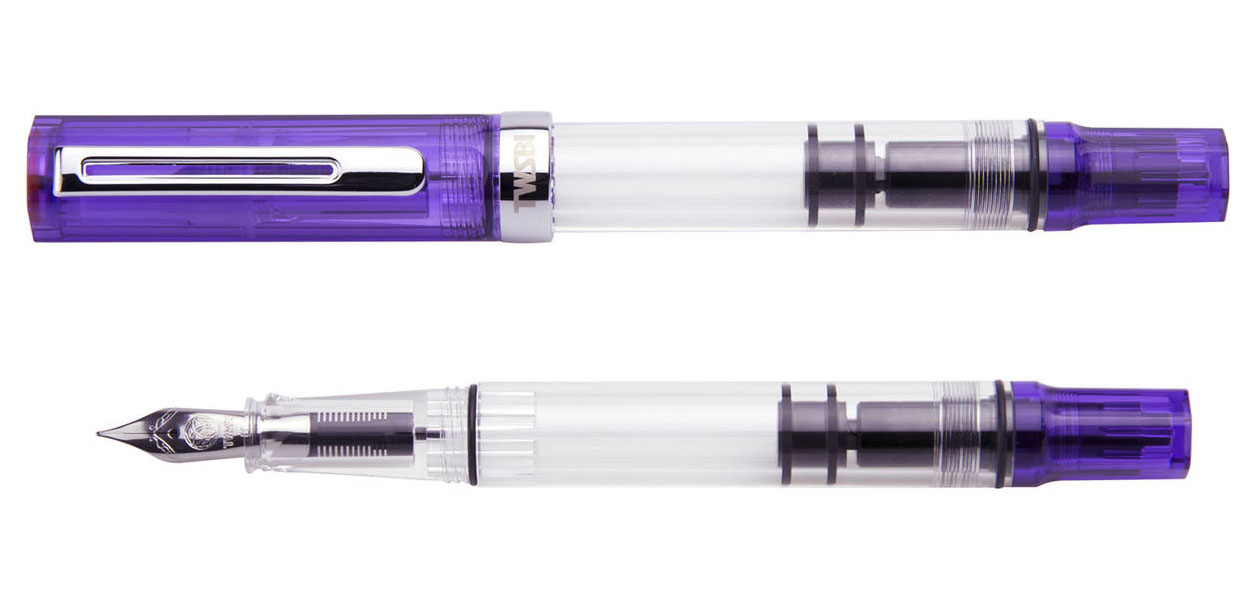 

Перьевая ручка TWSBI Eco Transparent Purple перо F M2531110