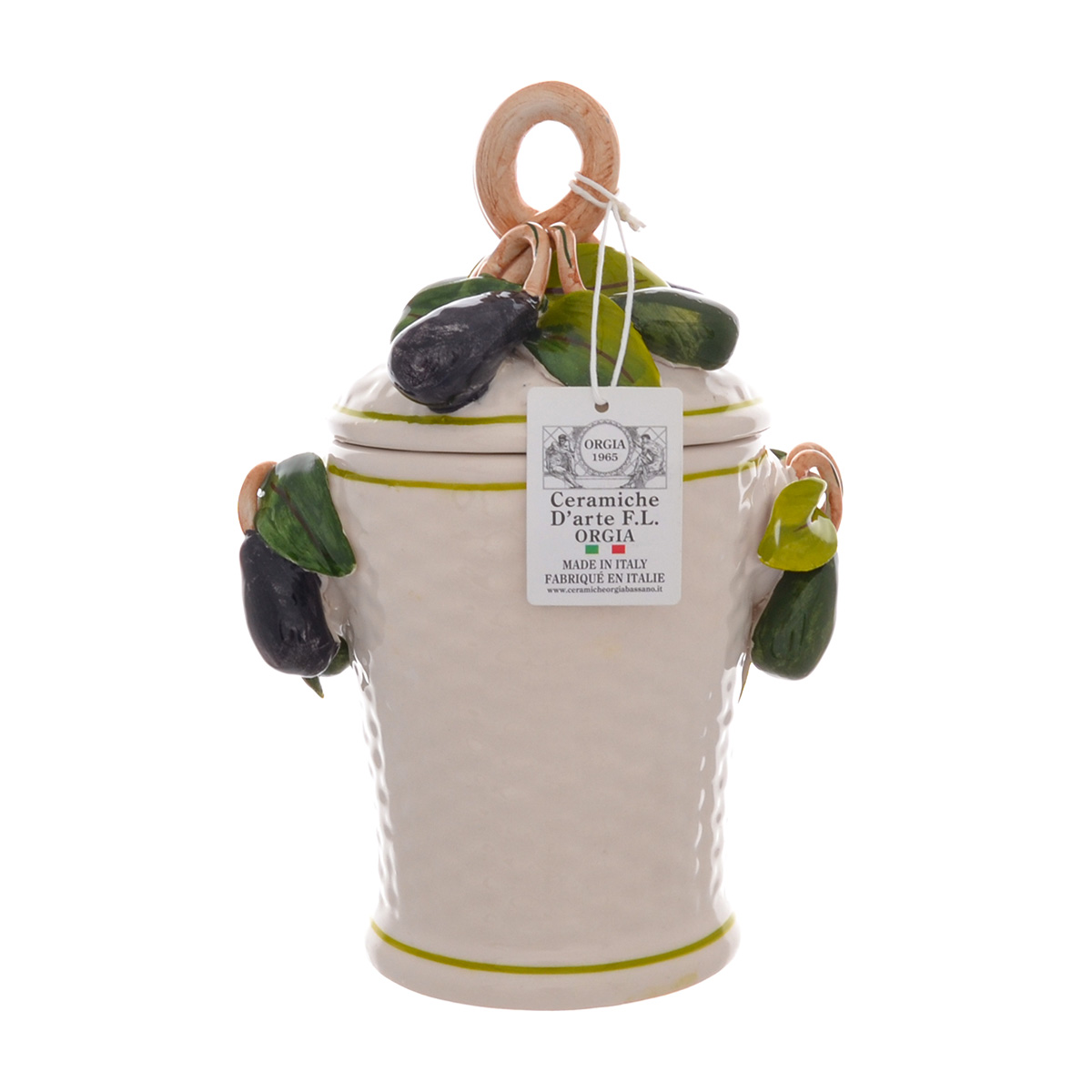 

Банка для сыпучих продуктов с ложкой Royal Classics Оливки 330 мл 11*9,1*12 см