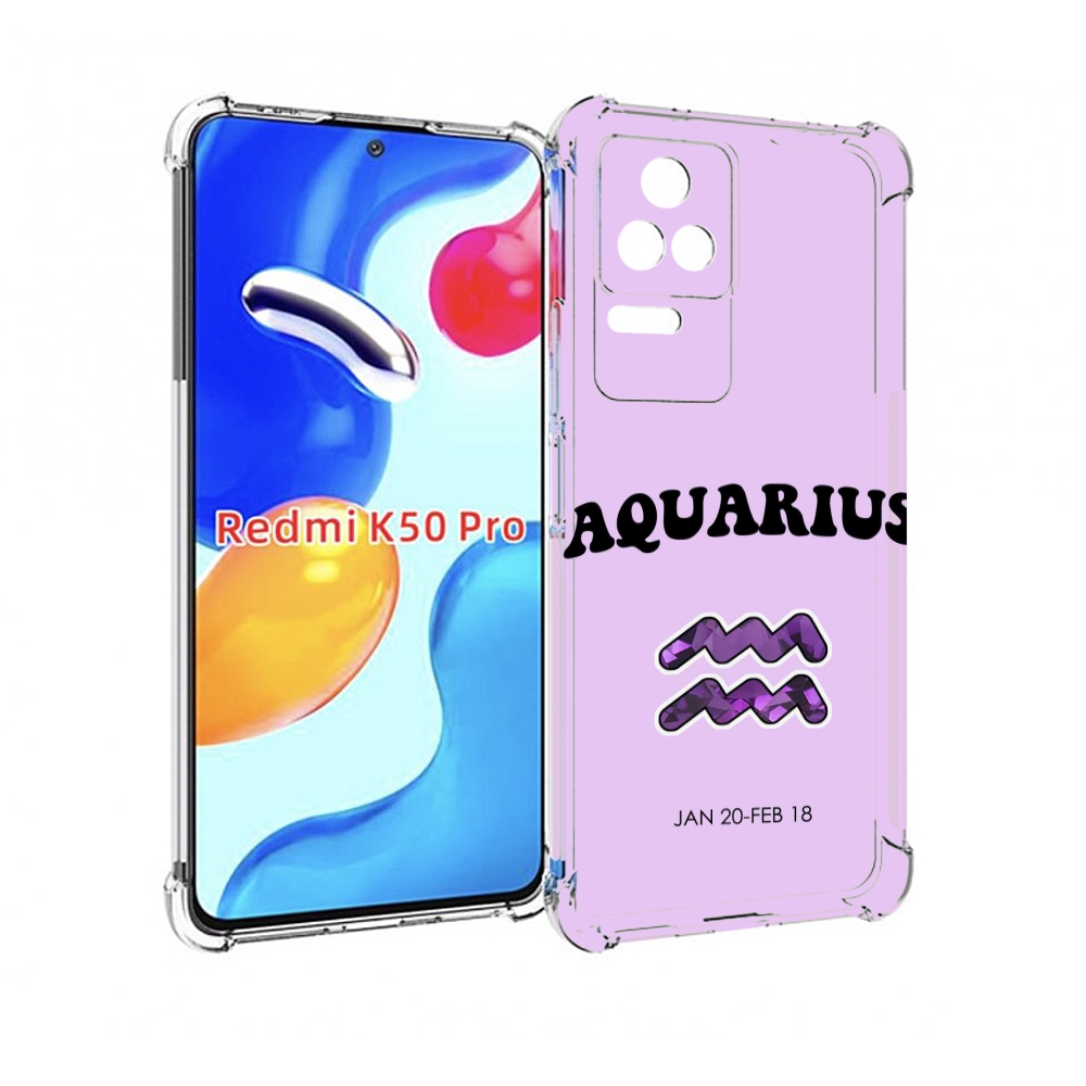 

Чехол MyPads знак зодиака водолеи 4 для Xiaomi Redmi K50/K50 Pro, Прозрачный, Tocco