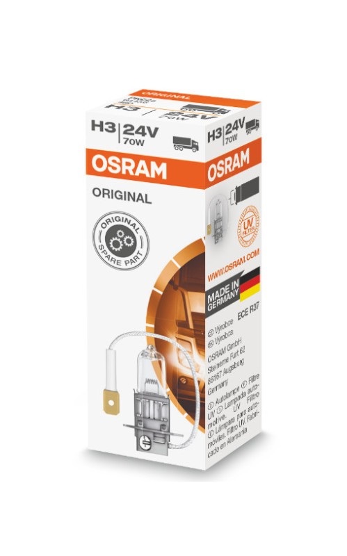 фото Галогенная лампа osram h3 (70w 24v) original line 1шт 64156