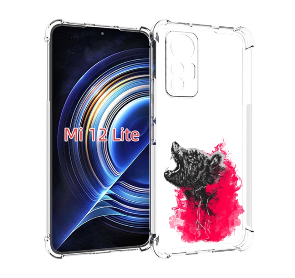 

Чехол MyPads медведь в дымке для Xiaomi 12 Lite, Прозрачный, Tocco