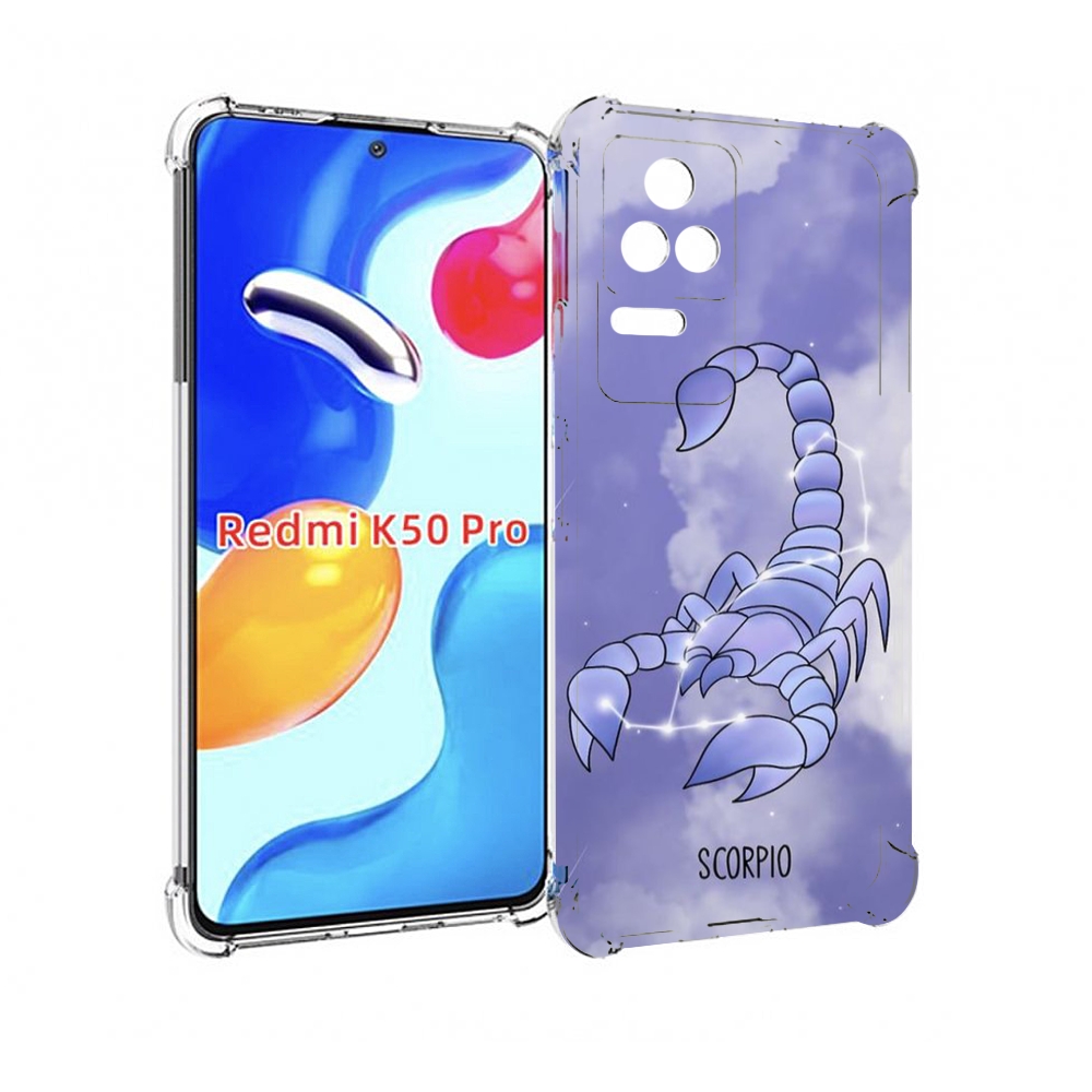 

Чехол MyPads знак зодиака скорпион 2 для Xiaomi Redmi K50 / K50 Pro, Прозрачный, Tocco