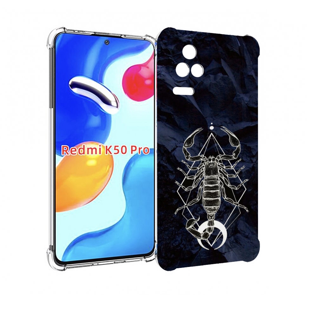 

Чехол MyPads знак зодиака скорпион 3 для Xiaomi Redmi K50 / K50 Pro, Прозрачный, Tocco