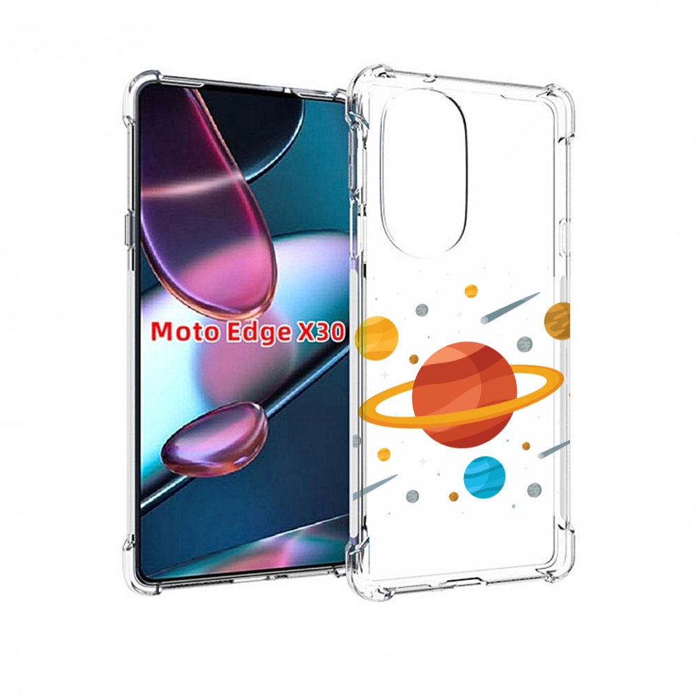 

Чехол MyPads Планета-Сатурн для Motorola Moto Edge X30, Прозрачный, Tocco