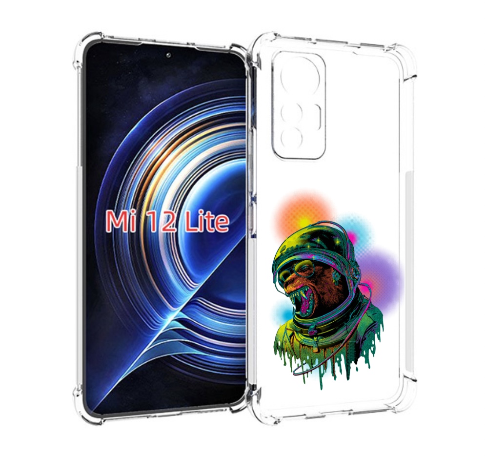 

Чехол MyPads медведь космонавт для Xiaomi 12 Lite, Прозрачный, Tocco