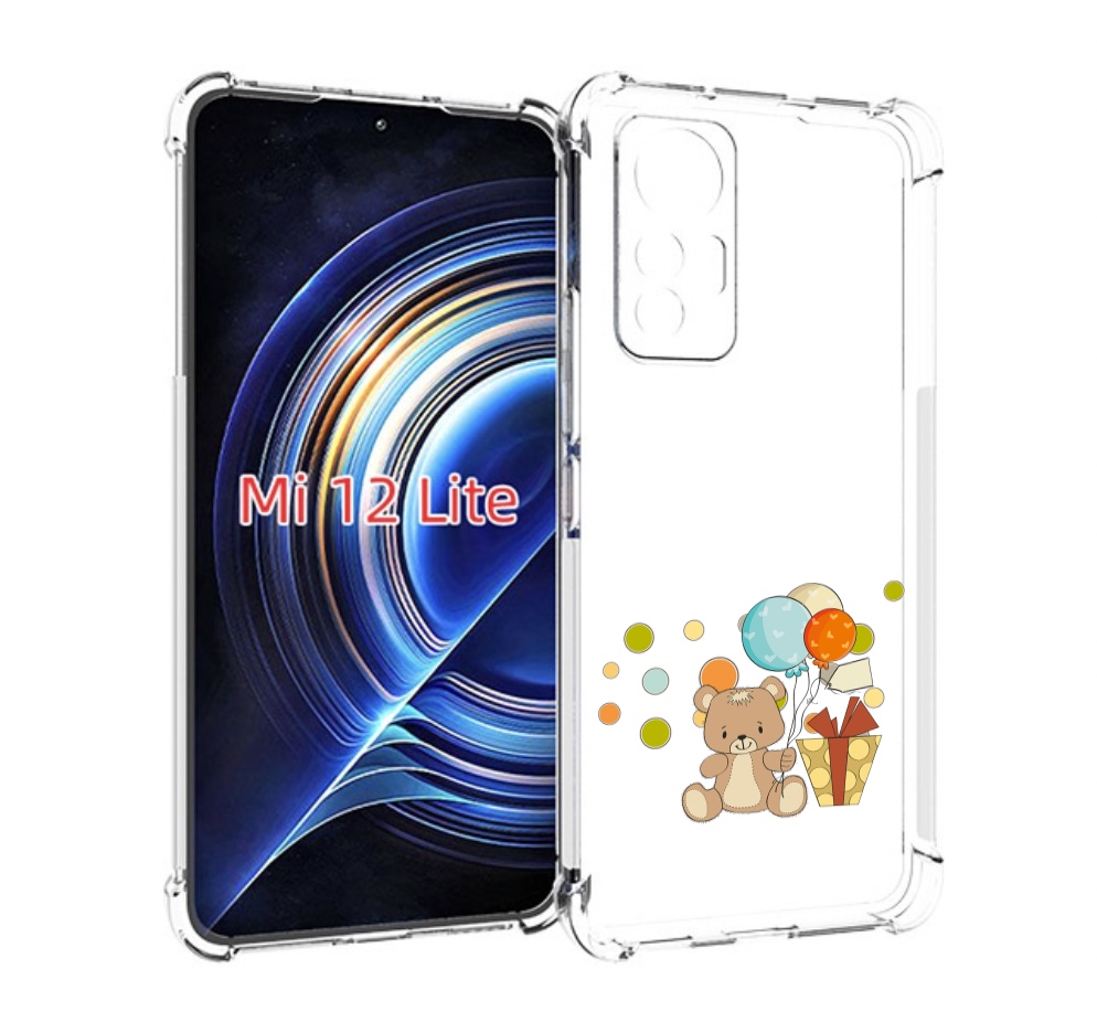 

Чехол MyPads медвеженок с подарком для Xiaomi 12 Lite, Прозрачный, Tocco