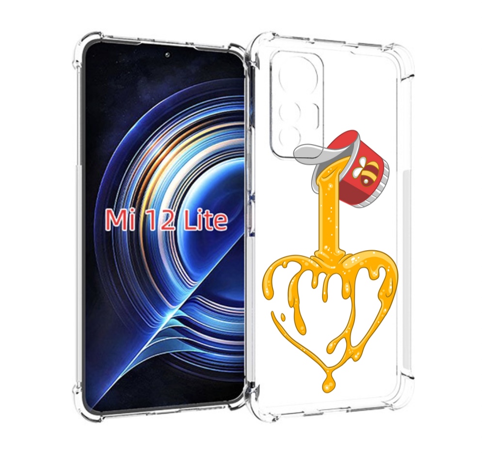 

Чехол MyPads медовое сердце для Xiaomi 12 Lite, Прозрачный, Tocco