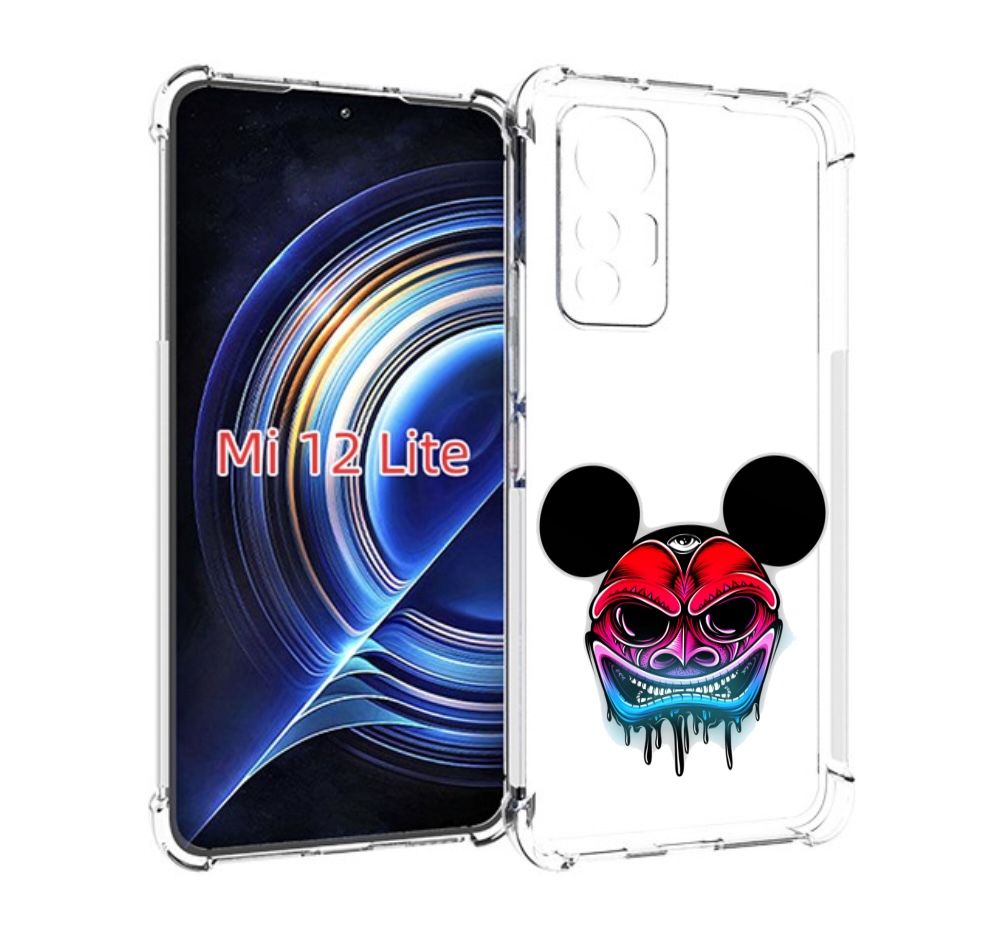 

Чехол MyPads микки в маске для Xiaomi 12 Lite, Прозрачный, Tocco