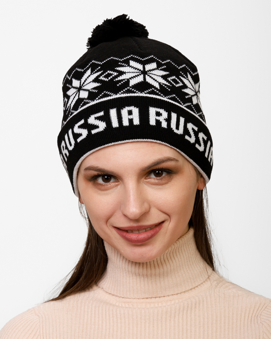 

Женская шапка PRIVAL с отворотом RUSSIA-2 черный, PGU-SHRUS2-UW.black