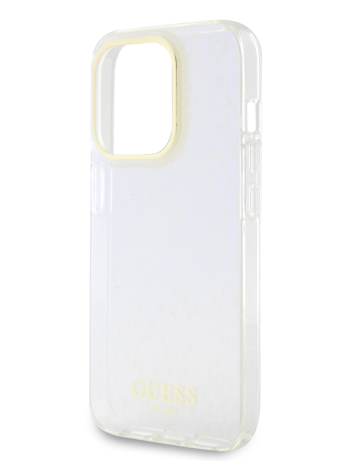 

Чехол Guess для iPhone 15 Pro Faceted Mirror Disco Hard Purle, Фиолетовый