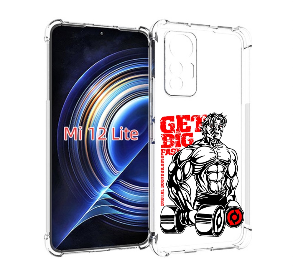 

Чехол MyPads накаченное тело для Xiaomi 12 Lite, Прозрачный, Tocco