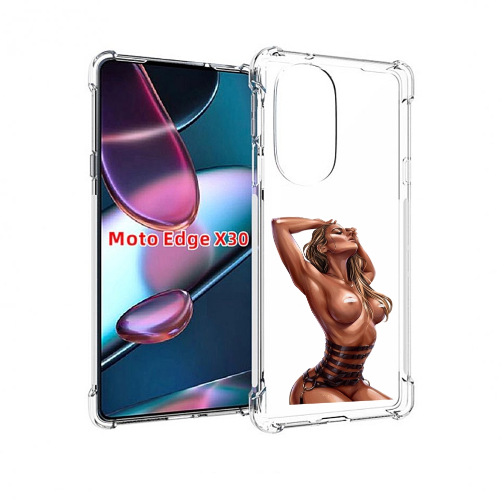 

Чехол MyPads Портупея денский для Motorola Moto Edge X30, Прозрачный, Tocco