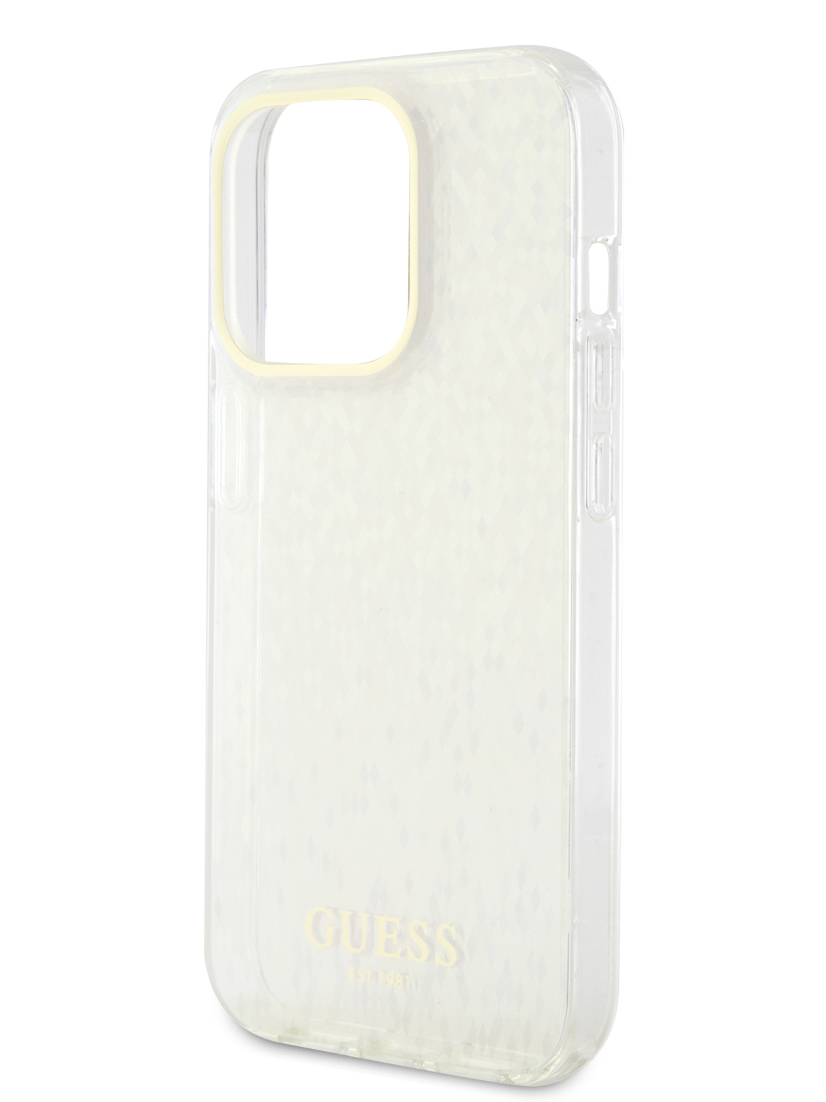 Чехол Guess для iPhone 15 Pro Max Faceted Mirror Disco Hard Gold 600013691406 золотистый