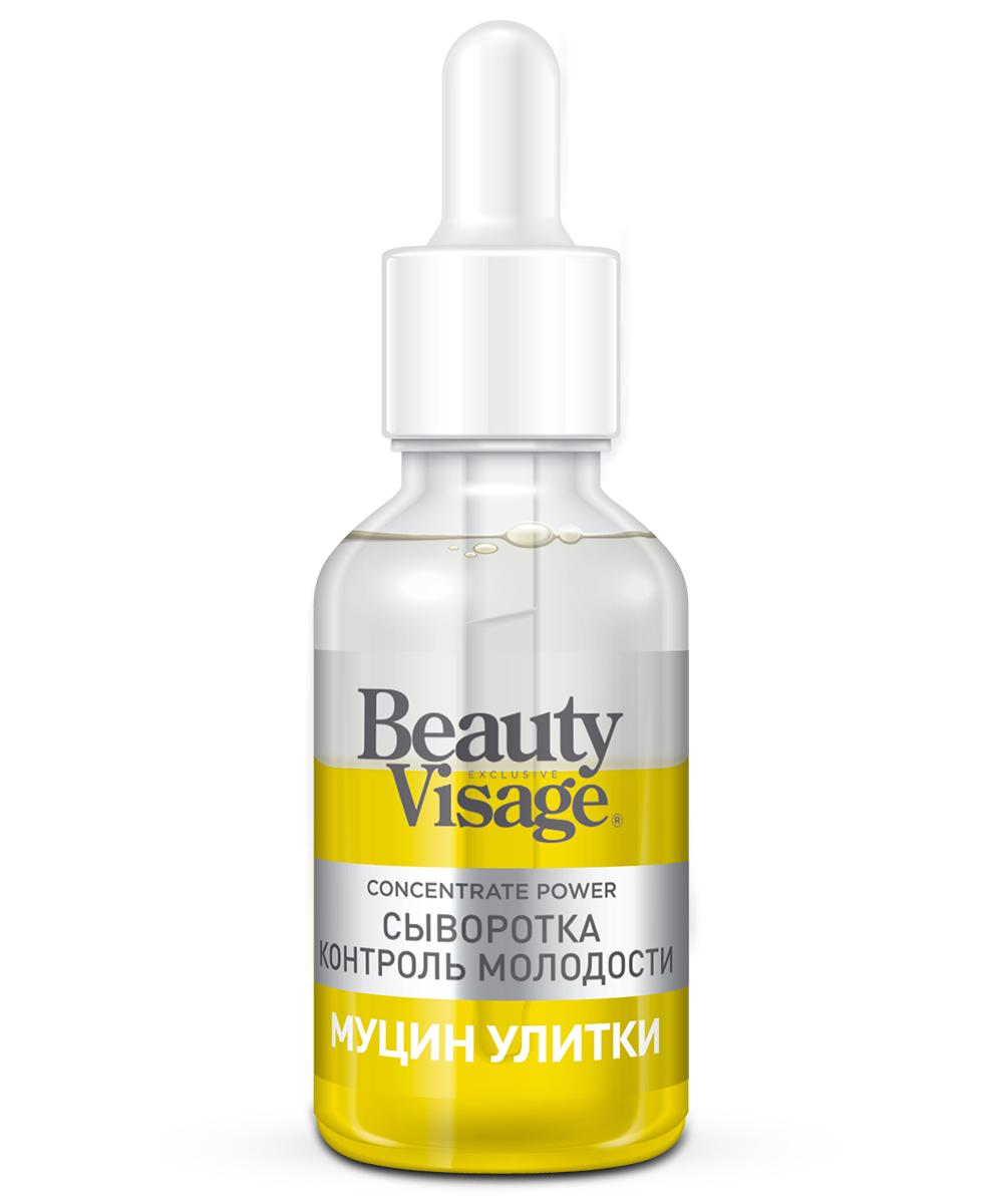 Сыворотка Beauty Visage Контроль молодости Муцин Улитки для лица и кожи вокруг глаз, 30 мл