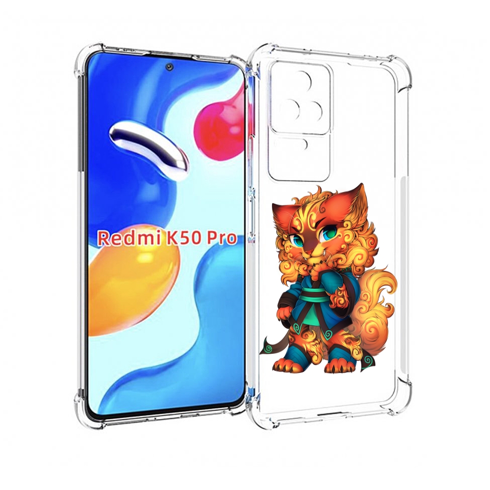 

Чехол MyPads золотой-кот для Xiaomi Redmi K50 / K50 Pro, Прозрачный, Tocco