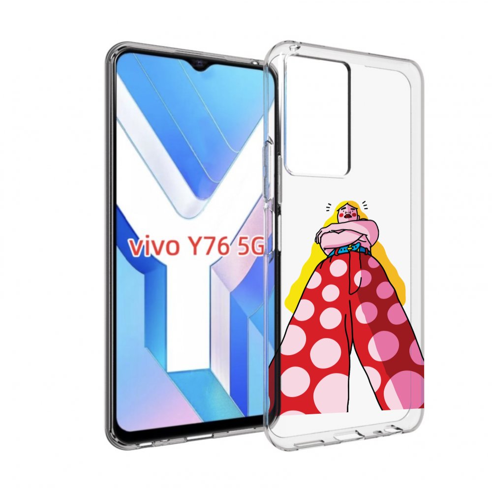 

Чехол MyPads высокая-девушка для Vivo Y76 5G, Прозрачный, Tocco