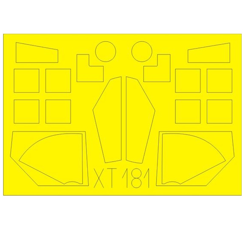 

XT181 Eduard 1/35 Маска для M-ATV windows, Цветной