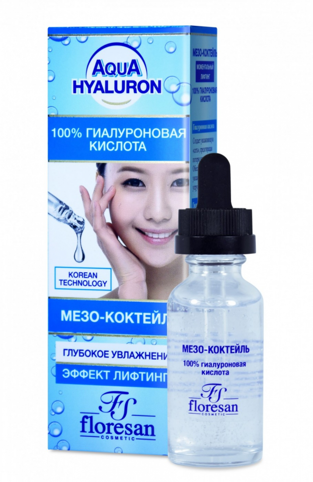 

Мезо - коктейль Floresan AQUA HYALURON "Моментальный лифтинг", 30 мл