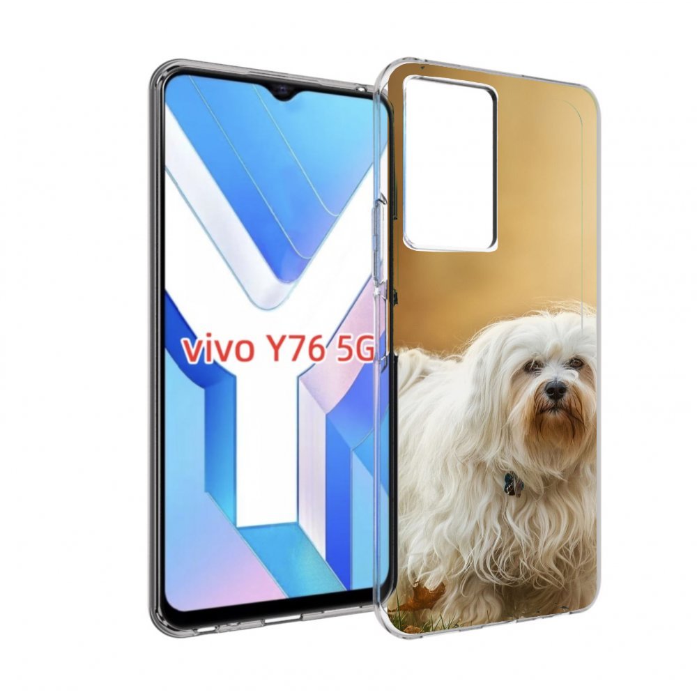 

Чехол MyPads гаванскии бишон для Vivo Y76 5G, Прозрачный, Tocco