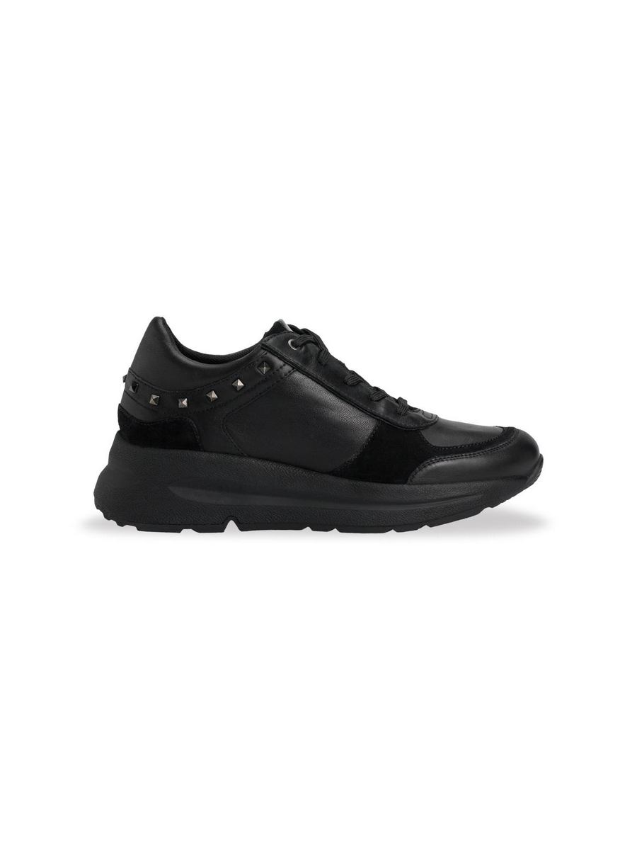 

Кроссовки женские GEOX 1430120 черные 38 EU, Черный, 001430120