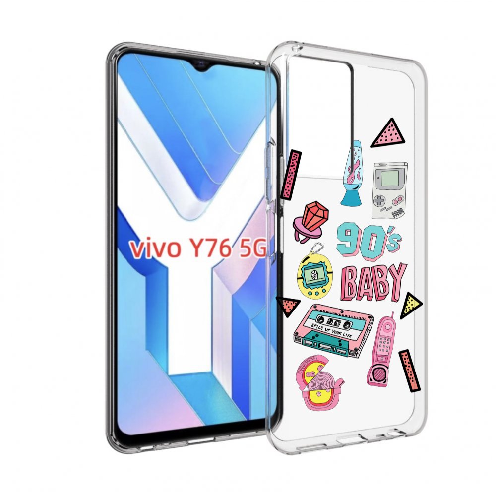 

Чехол MyPads гаджеты-90х для Vivo Y76 5G, Прозрачный, Tocco