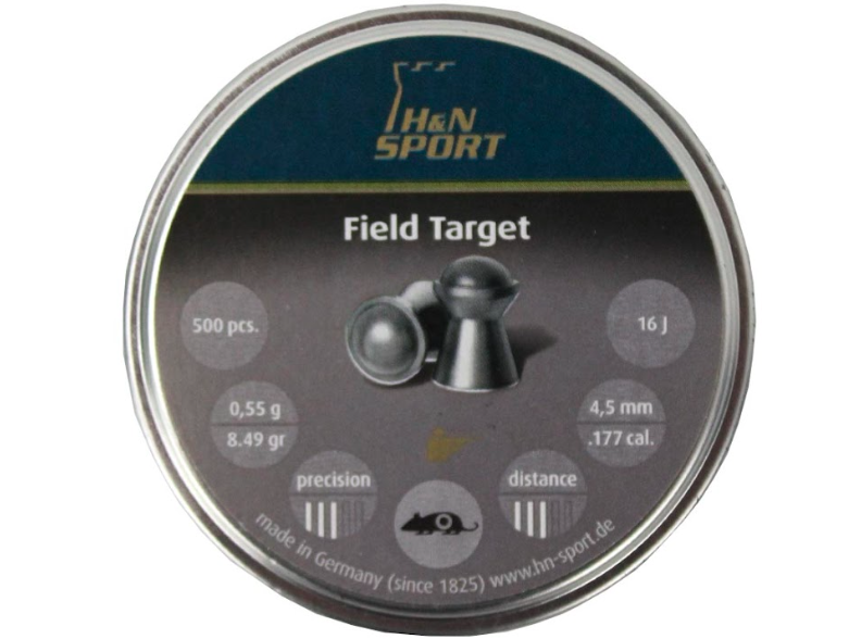 Пули пневматические H&N Field  Target 4,5 мм 0,55 гр (500 шт.)