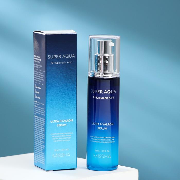 

Сыворотка для лица MISSHA Super Aqua Ultra Hyalron Serum увлажняющая, 50 мл