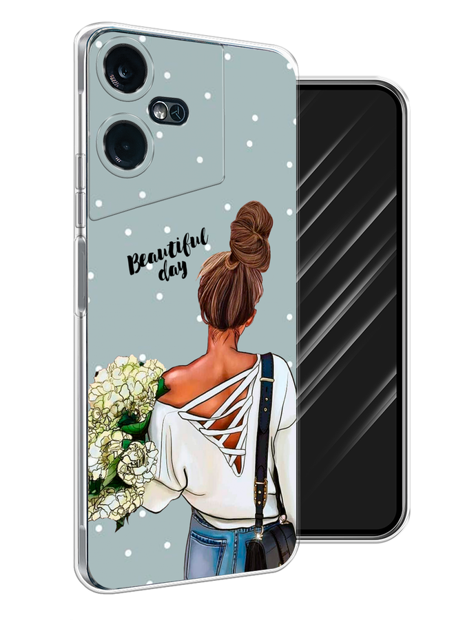 

Чехол Awog на Tecno Pova Neo 3 "Beautiful day", Голубой;коричневый;бежевый, 304450-6