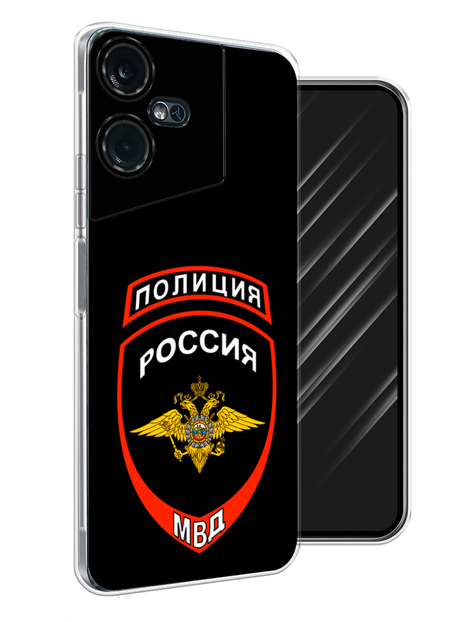 

Чехол Awog на Tecno Pova Neo 3 "Полиция шеврон", Черный;красный;белый, 304450-5