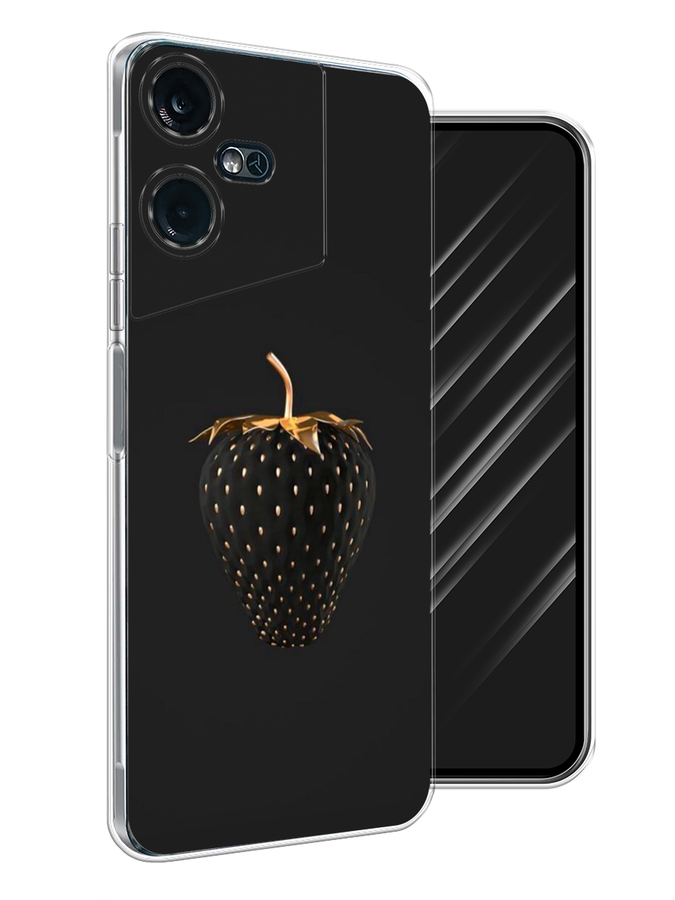 

Чехол Awog на Tecno Pova Neo 3 "Черно-золотая клубника", Черный;золотистый, 304450-10