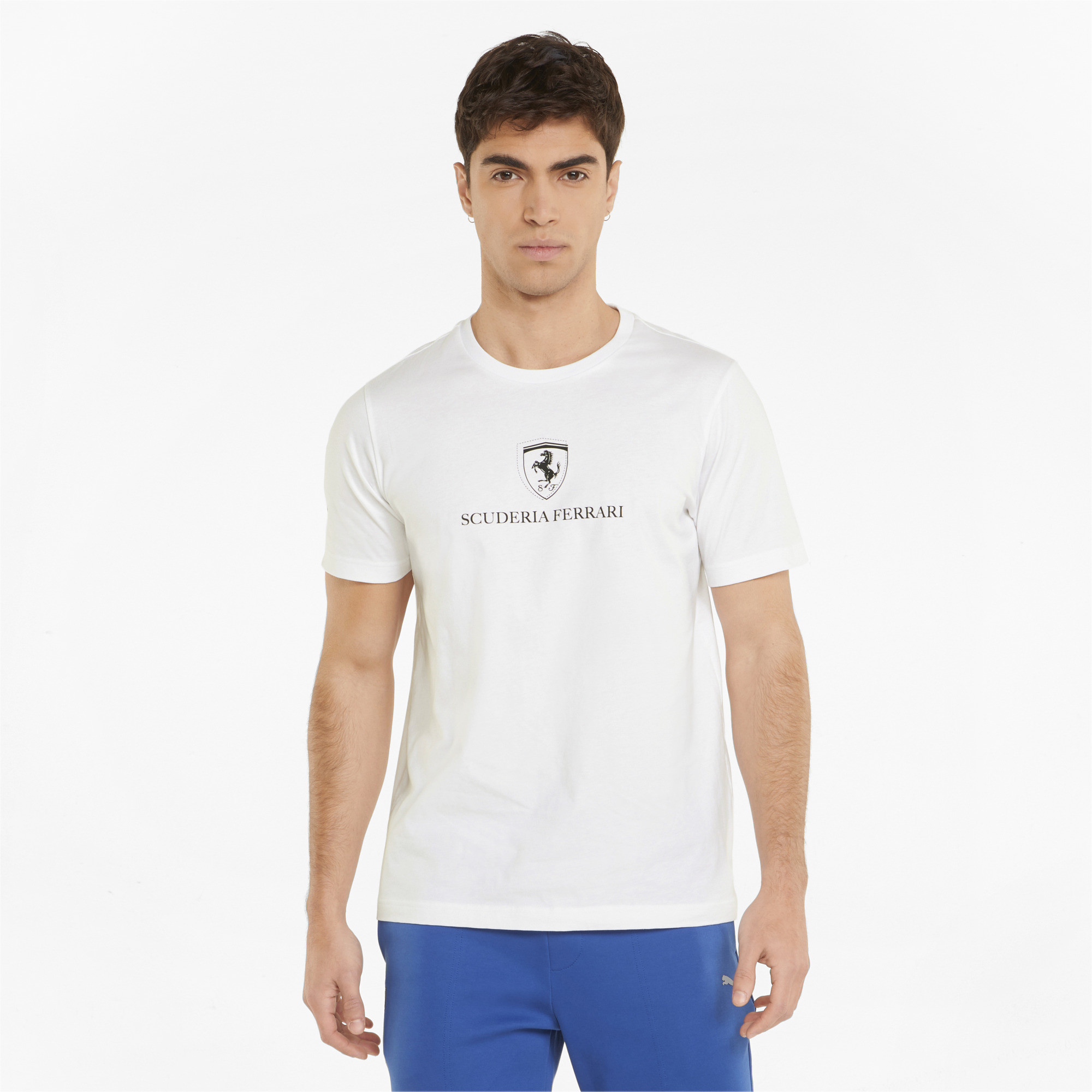 фото Футболка мужская puma ferrari race graphic tee 2 белая m