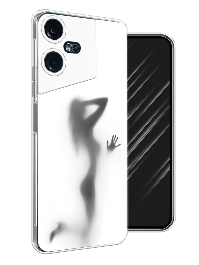 

Чехол Awog на Tecno Pova Neo 3 "Стекло в душе", Белый;серый;черный, 304450-7