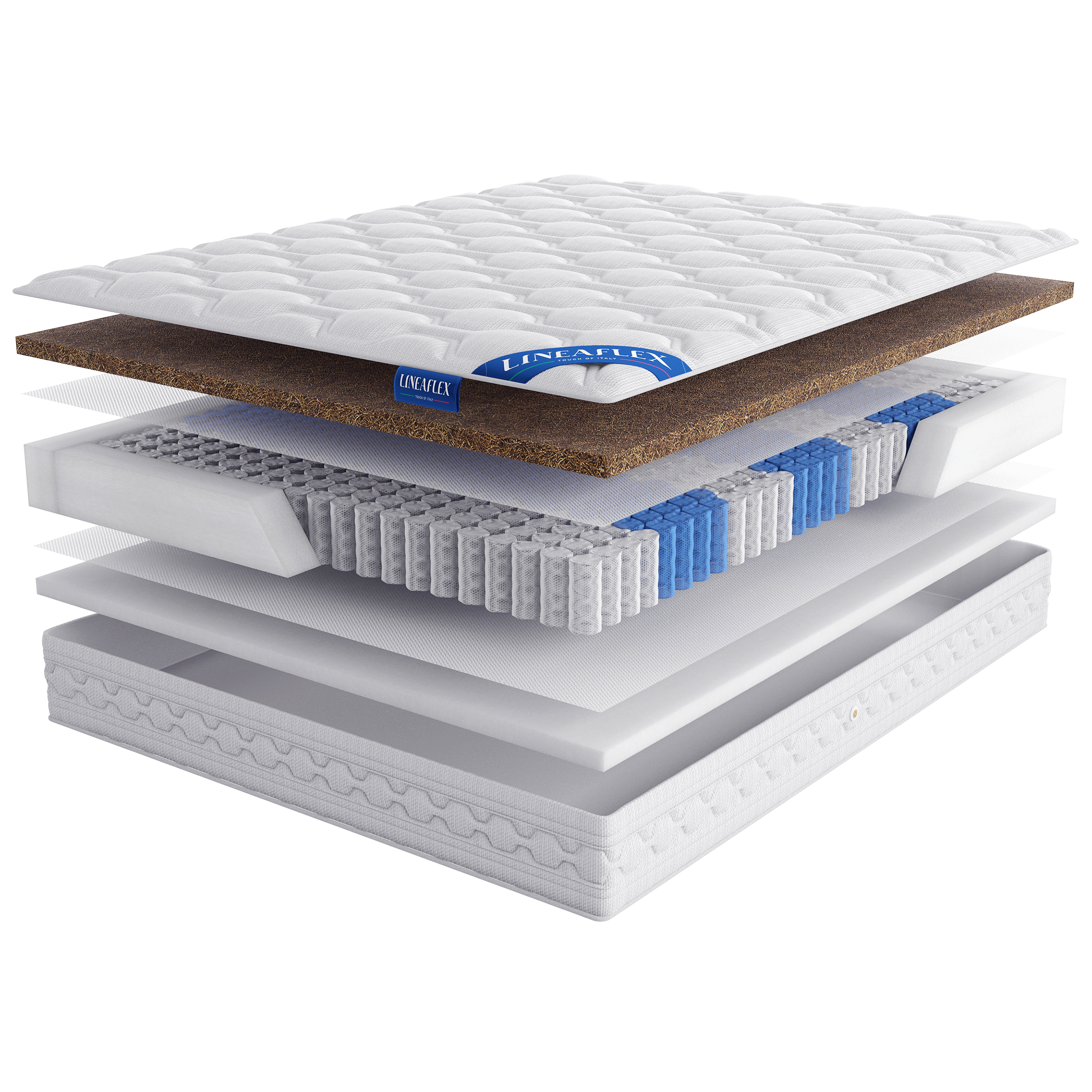 

Матрас Lineaflex Debora 140х200, Бежевый;белый;серый;серебристый, Debora