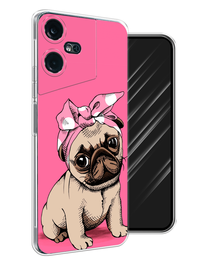 

Чехол Awog на Tecno Pova Neo 3 "Dog Pin-Up", Розовый;бежевый, 304450-2