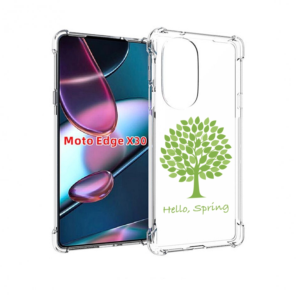 

Чехол MyPads Привет-весна для Motorola Moto Edge X30, Прозрачный, Tocco