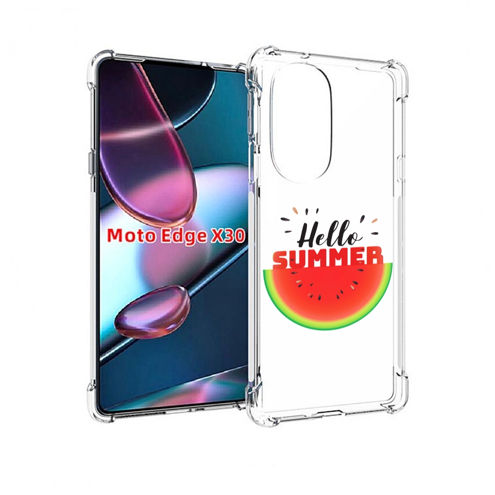 

Чехол MyPads Привет-лето для Motorola Moto Edge X30, Прозрачный, Tocco