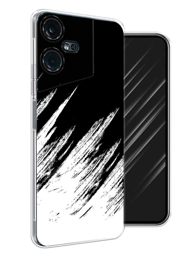 

Чехол Awog на Tecno Pova Neo 3 "Черно белые брызги", Черный;белый;бежевый, 304450-3