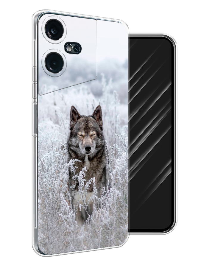 

Чехол Awog на Tecno Pova Neo 3 "Волк в поле", Белый;черный, 304450-1
