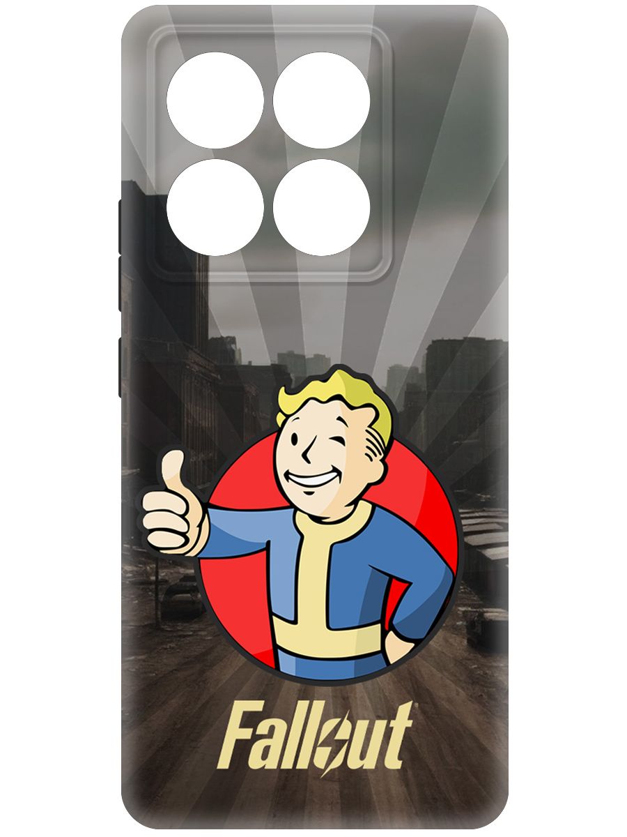 

Чехол-накладка Krutoff Soft Case Фоллаут (Fallout) - Волт-бой для Xiaomi 14T Pro черный